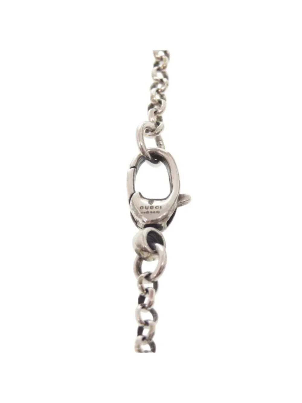 Gucci Arabesque Double Key 925 Sterling Silver Necklace